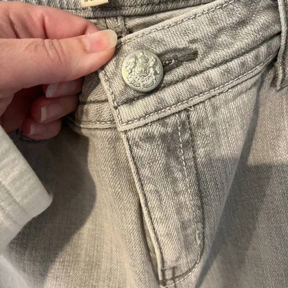 CAbi Contempory Fit Gray Boot Cut Denim Jeans Size 10 - Picture 5 of 6